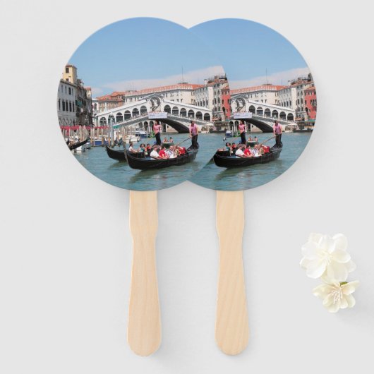 Venice Canal Hand Fans Fächer (Vorne und Hinten)