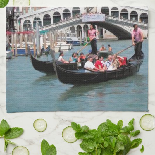 Venice Canal Kitchtuch Geschirrtuch (Gefaltet)