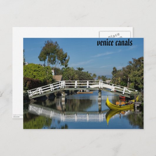 Venice Canals L.A. Postkarte (Vorne/Hinten)