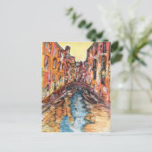 Venice Canals Postkarte (Stehend Vorderseite)