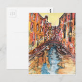 Venice Canals Postkarte (Vorne/Hinten)