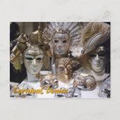 Venice-Carnaval-Masken Postkarte (Vorderseite)