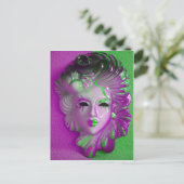 Venice Carnival Mask ELF Postkarte (Stehend Vorderseite)