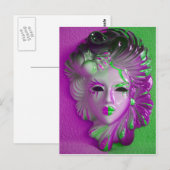 Venice Carnival Mask ELF Postkarte (Vorne/Hinten)