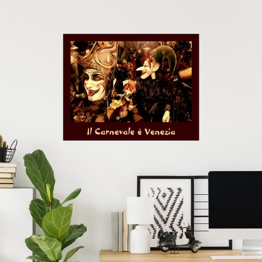 Venice Carnival Poster (Heimbüro)