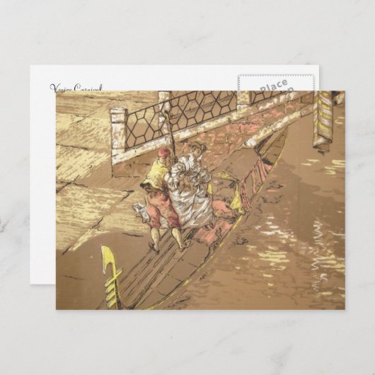 Venice Carnival Postkarte (Vorne/Hinten)