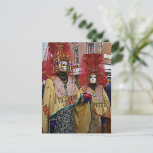 Venice Carnivale Postkarte (Stehend Vorderseite)
