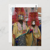 Venice Carnivale Postkarte (Vorne/Hinten)