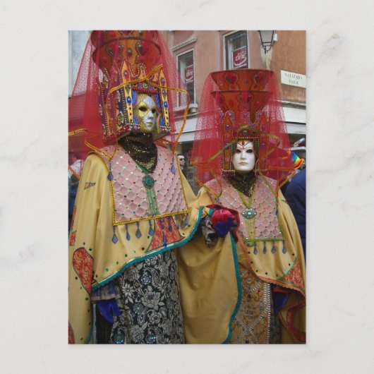Venice Carnivale Postkarte (Vorderseite)
