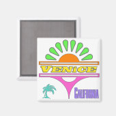 "Venice Colorful 1" Magnet (Vorderseite/Rückseite)