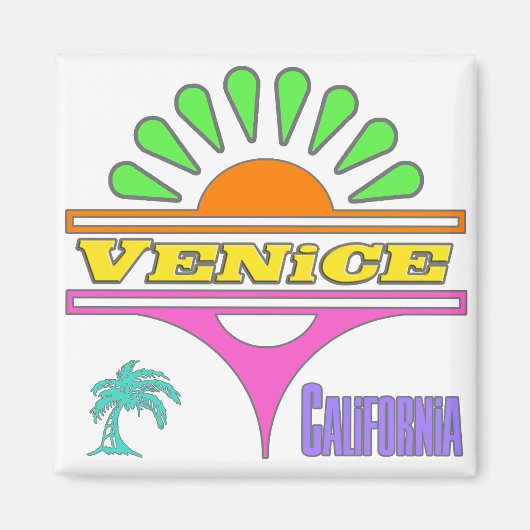 "Venice Colorful 1" Magnet (Vorne)