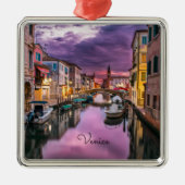 Venice, colorful scenic photograph, ornament aus metall