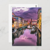 Venice, colorful scenic photograph, postkarte (Vorne/Hinten)