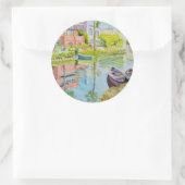 Venice Colors Runder Aufkleber (Tasche)