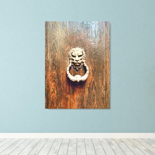 Venice Door Knocker Leinwanddruck (Insitu (Holzboden))