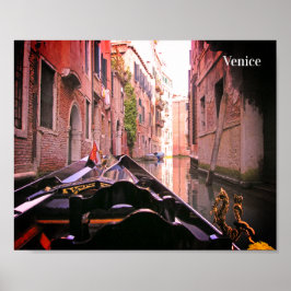 Venice Gondola Ride on Canal, Italien Poster