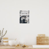 Venice Gondola Romantic Monochrome Poster (Küche)
