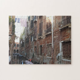 Venice Gondola Scene Foto Jigsaw Puzzle