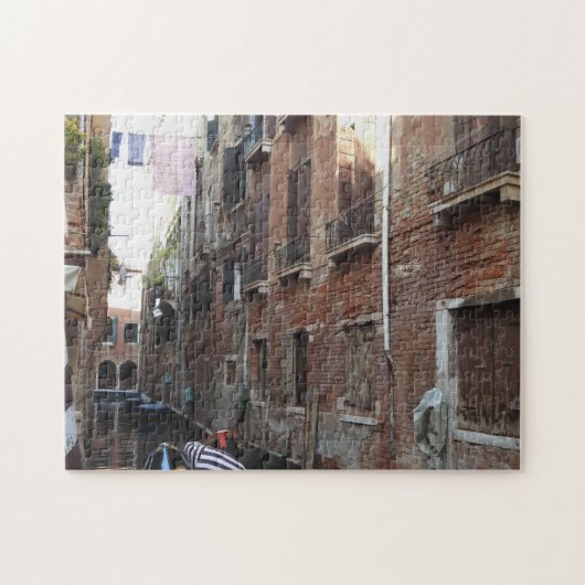 Venice Gondola Scene Foto Jigsaw Puzzle (Horizontal)