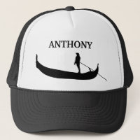 Venice Gondola Silhouette Schwarz-Weiß