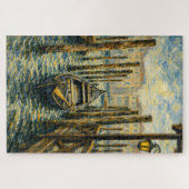 Venice Gondola Van Gogh Style Mosaic Art Puzzle (Horizontal)
