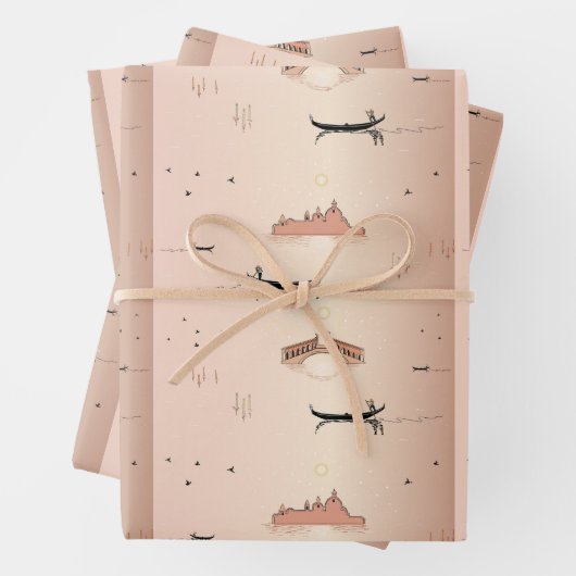 Venice Gondolas Daytime Geschenkpapier Set (Beispiel)