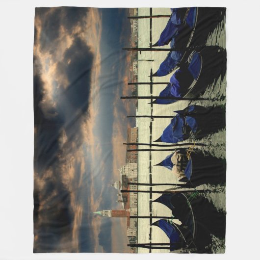 VENICE GONDOLAS FLEECEDECKE (Vorderseite)