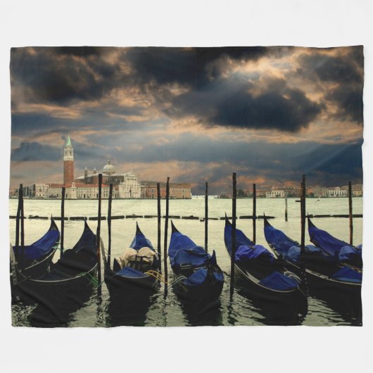 VENICE GONDOLAS FLEECEDECKE (Vorderseite (Horizontal))