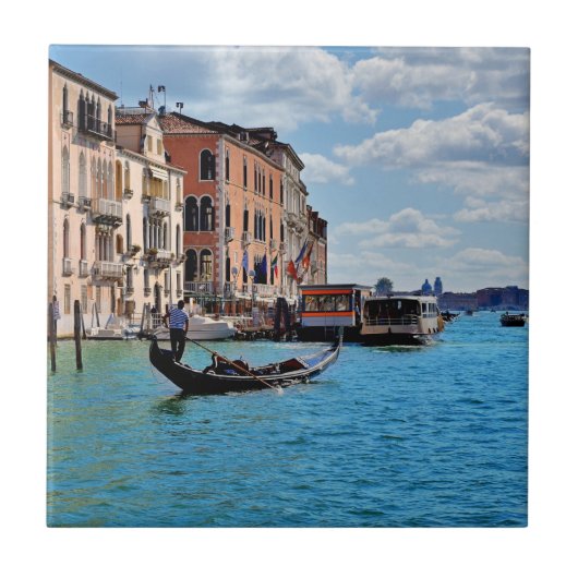 Venice Gondolas Fliese (Vorderseite)