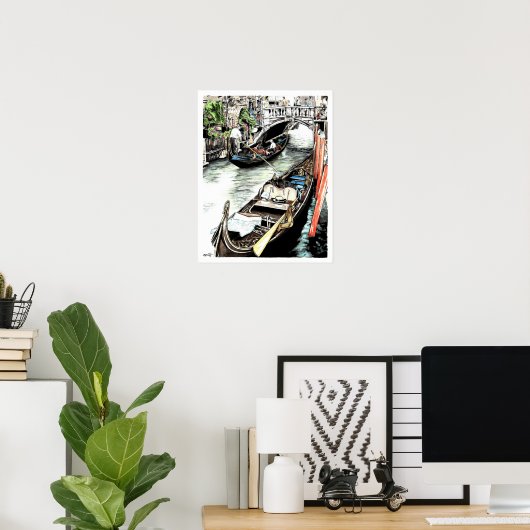 Venice Gondolas Poster (Heimbüro)