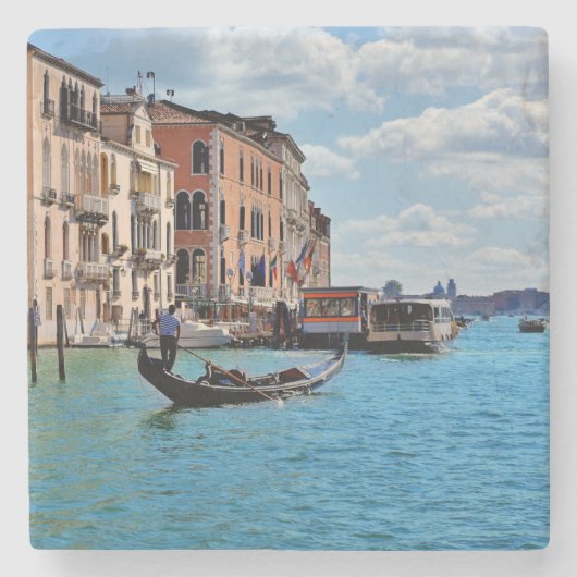 Venice Gondolas Steinuntersetzer (Vorderseite)