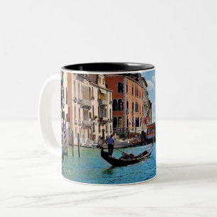 Venice Gondolas Zweifarbige Tasse