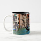 Venice Gondolas Zweifarbige Tasse (Links)