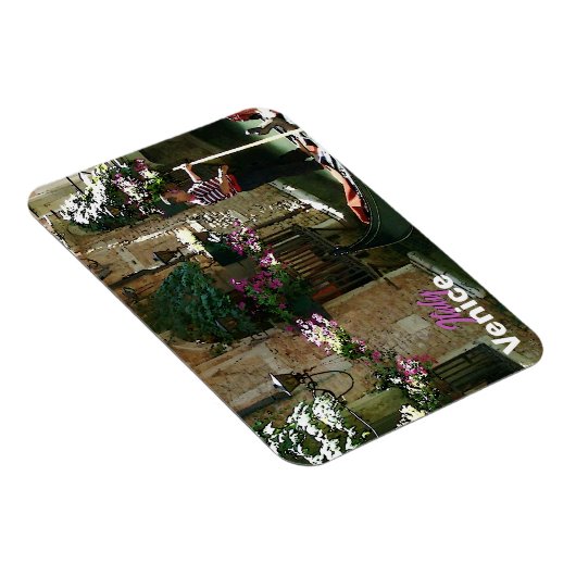 Venice Gondolier Travel Souvenir Magnet (Rechte Seite)
