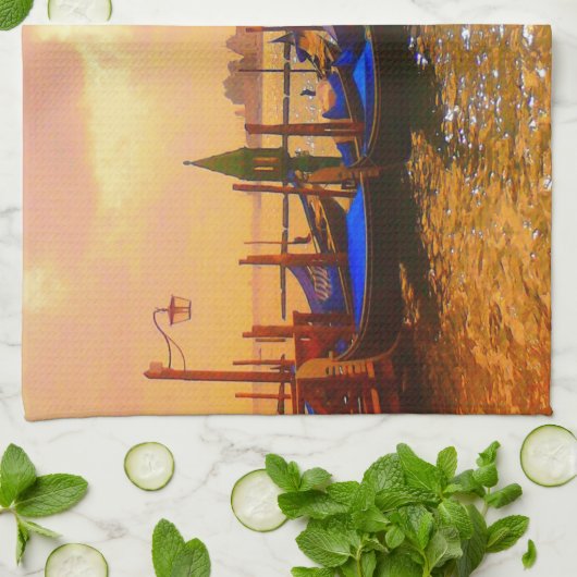 Venice Grand Canal & Gondolas Giro del Malcantone Handtuch (Gefaltet)