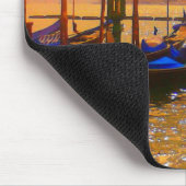 Venice Grand Canal & Gondolas Giro del Malcantone Mousepad (Ecke)