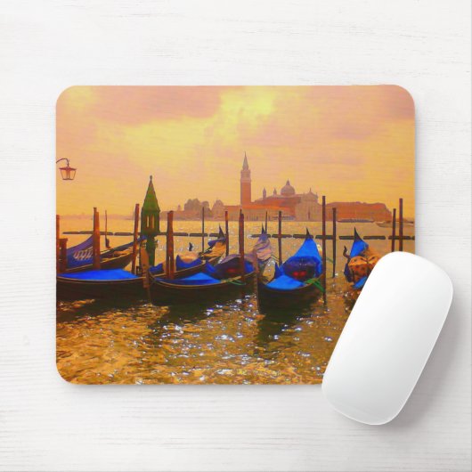 Venice Grand Canal & Gondolas Giro del Malcantone Mousepad (Mit Mouse)