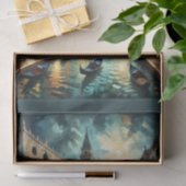 Venice Grand Canal in der Nacht Seidenpapier (Geschenk)