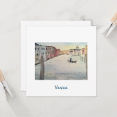 Venice Grand Canal Karte (Vorderseite/Rückseite Beispiel)
