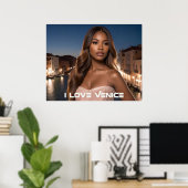VENICE - I LOVE VENICE POSTER (Heimbüro)