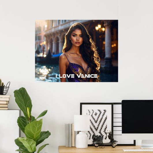 VENICE - I LOVE VENICE POSTER (Heimbüro)