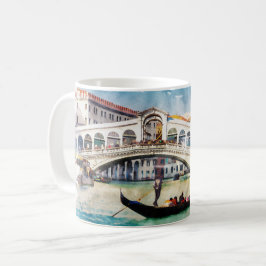 VENICE Italien Schöne Wasserfarben Erde Kunst Kaffeetasse