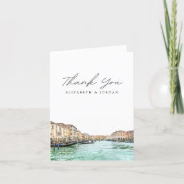 Venice Italy Blank Danke-Card Dankeskarte