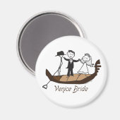 Venice Italy Bride Magnet (Vorderseite/Rückseite)