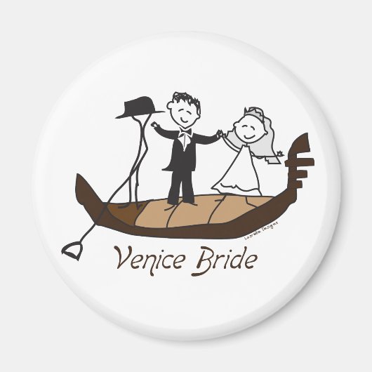 Venice Italy Bride Magnet (Vorne)
