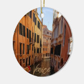 Venice Italy Canal Buildings Travel Keramik Ornament (Links)