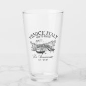 Venice Italy Cute Old Landscape Glas (Vorderseite)