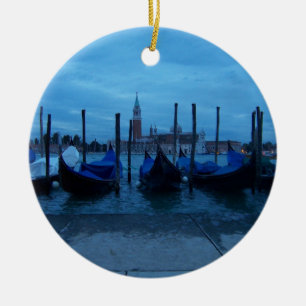 Venice Italy Gondolas Keramikornament
