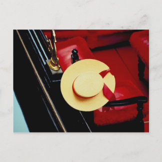 Venice Italy Gondoliers Hat ~ Italienische Romanti Postkarte