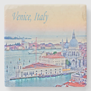 Venice Italy HDR Sunset Stone Untersetzer